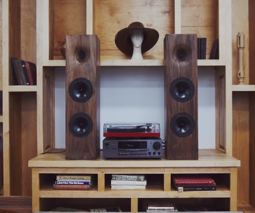 Walnut Speaker on CNC Router