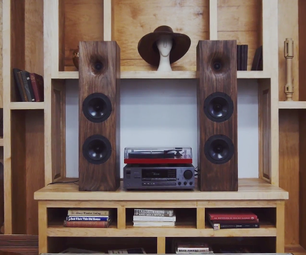 Walnut Speaker on CNC Router