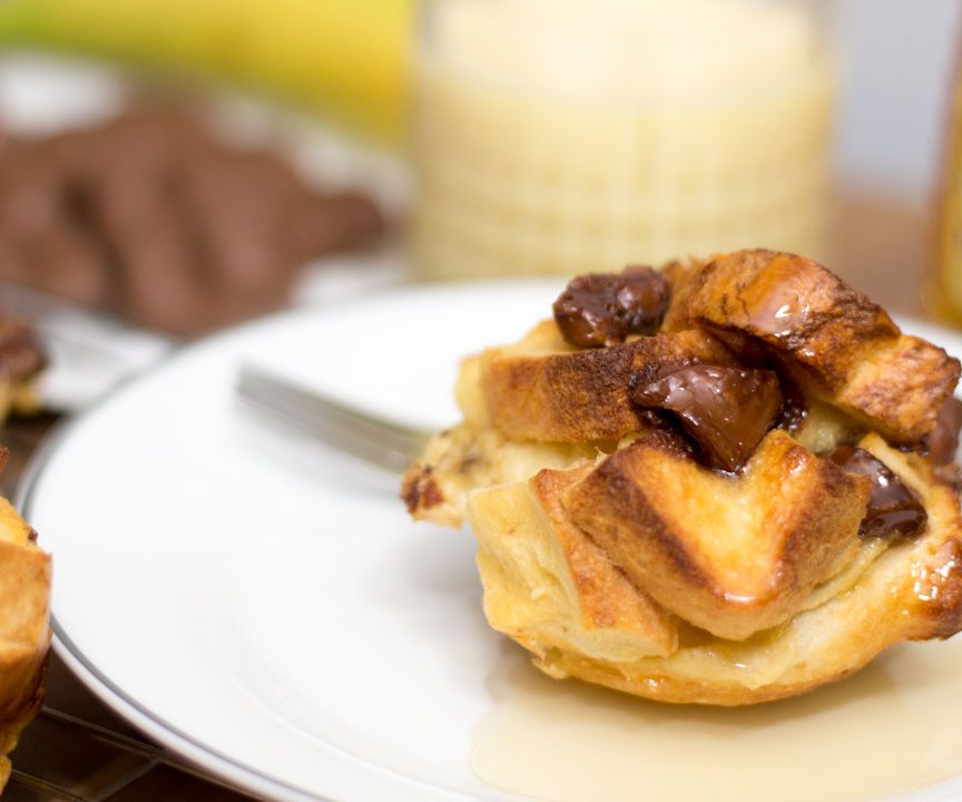 Chocolate Banana French Toast Muffin | Cooking With Benji