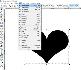Inkscape Convert Text to Path