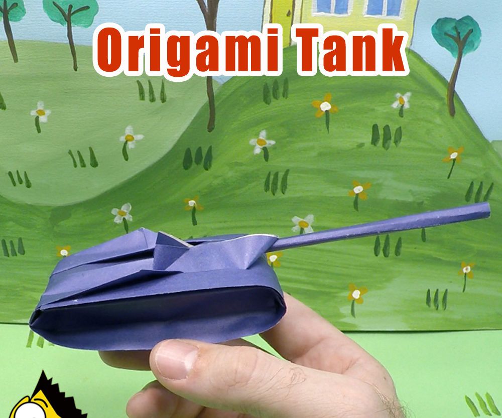 How to Make an Origami Tank - Origami BEST #origami