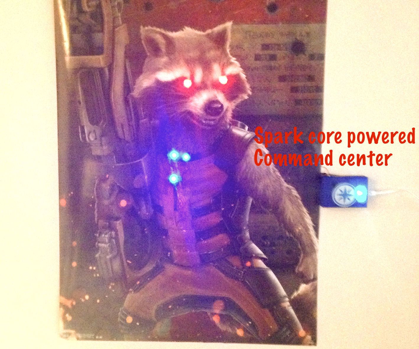 Rocket's Command Center -using Spark Core