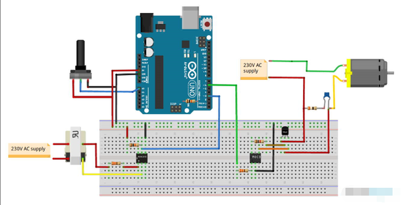 How to Control AC Fan Speed Using Arduino Generated PWM : 6 Steps ...