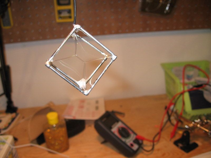 Minimal Surfaces With Metal Shapes and Soap Bubbles