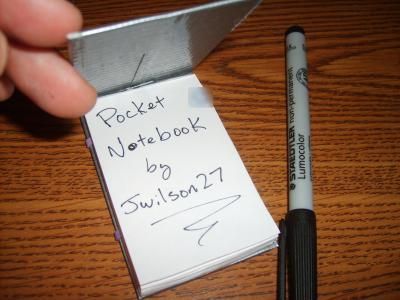Duct Tape Pocket Notepad
