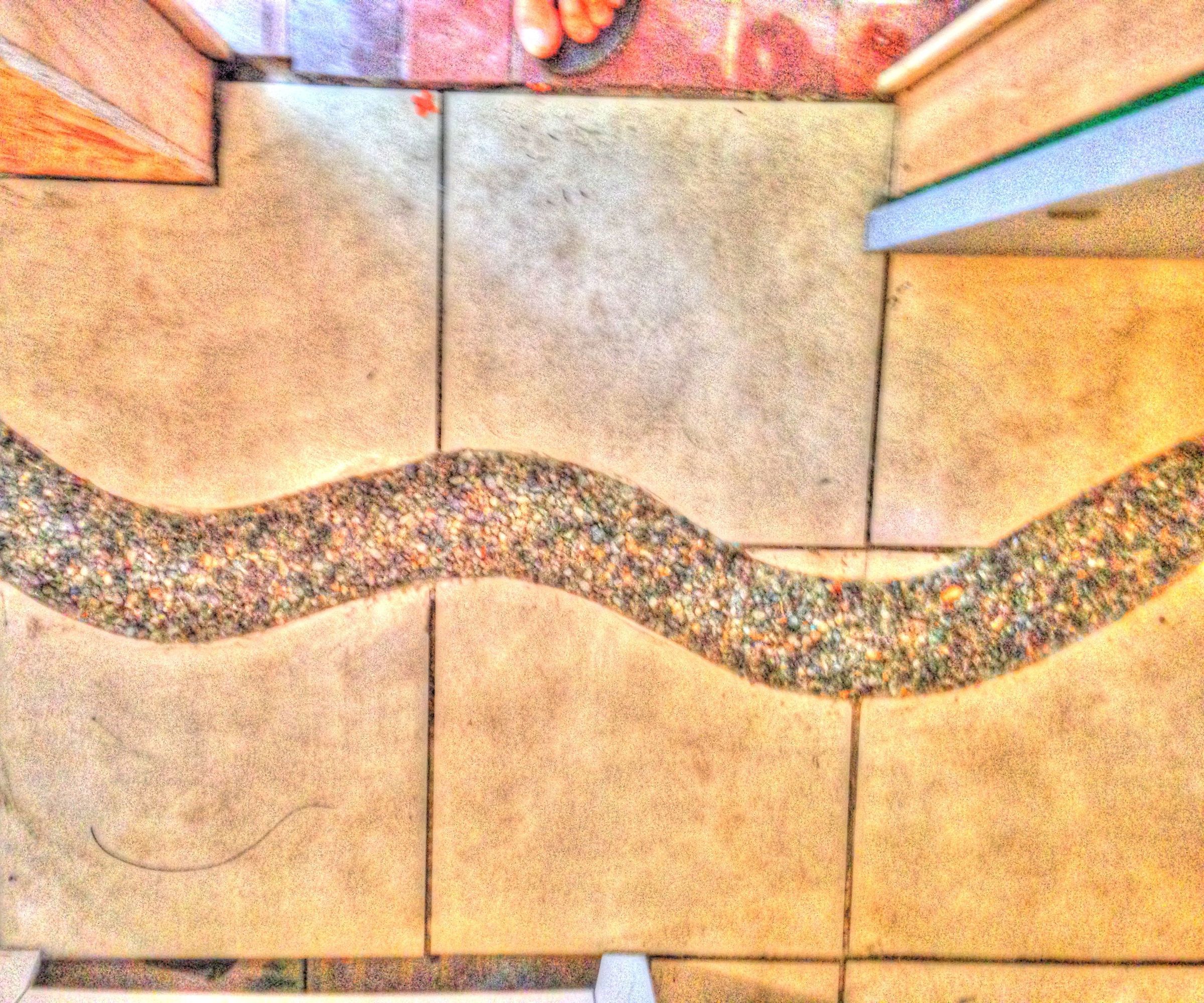 The Secret to a Bathroom River Tile Floor for $19.50