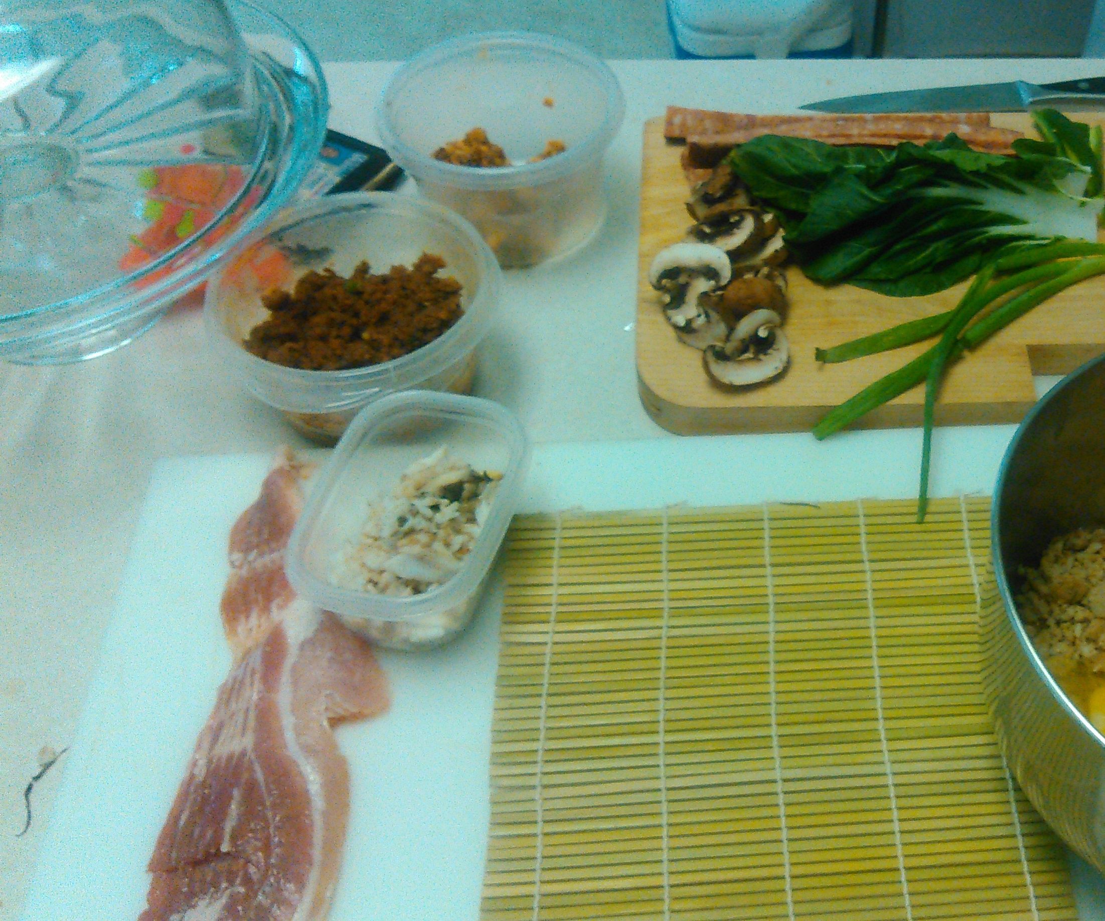 How to make Bacon Sushi #1