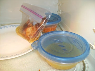 Prop Bag Up to Prevent Spills