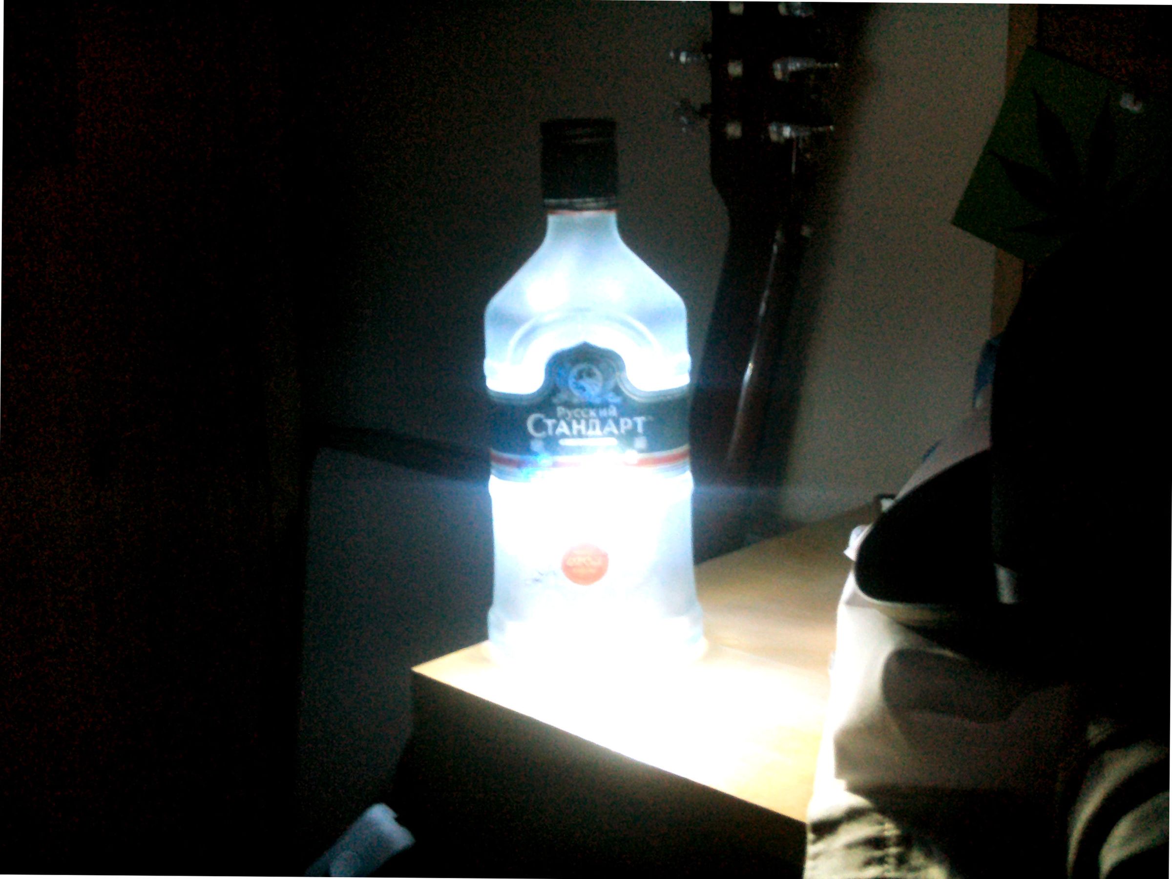 Vodka Bottle Lamp (Using LEDs)