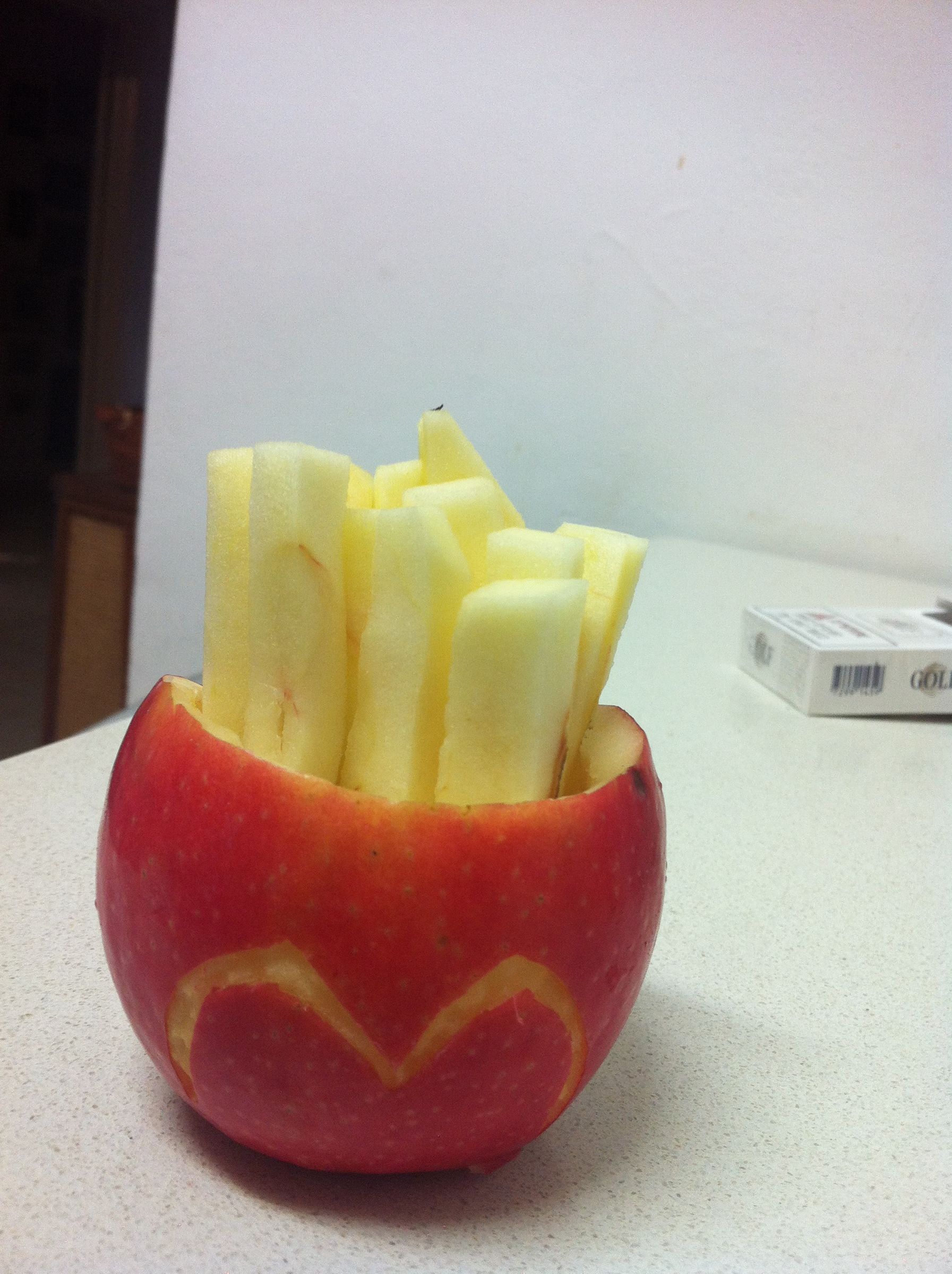Healthy Apple French Fries - McDonald's Style