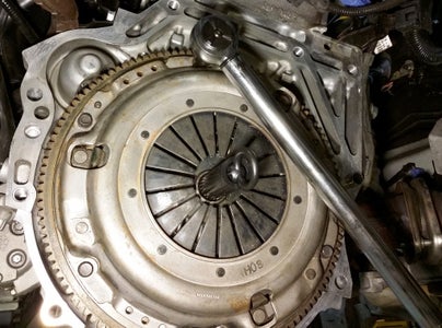 Install the Clutch and Flywheel