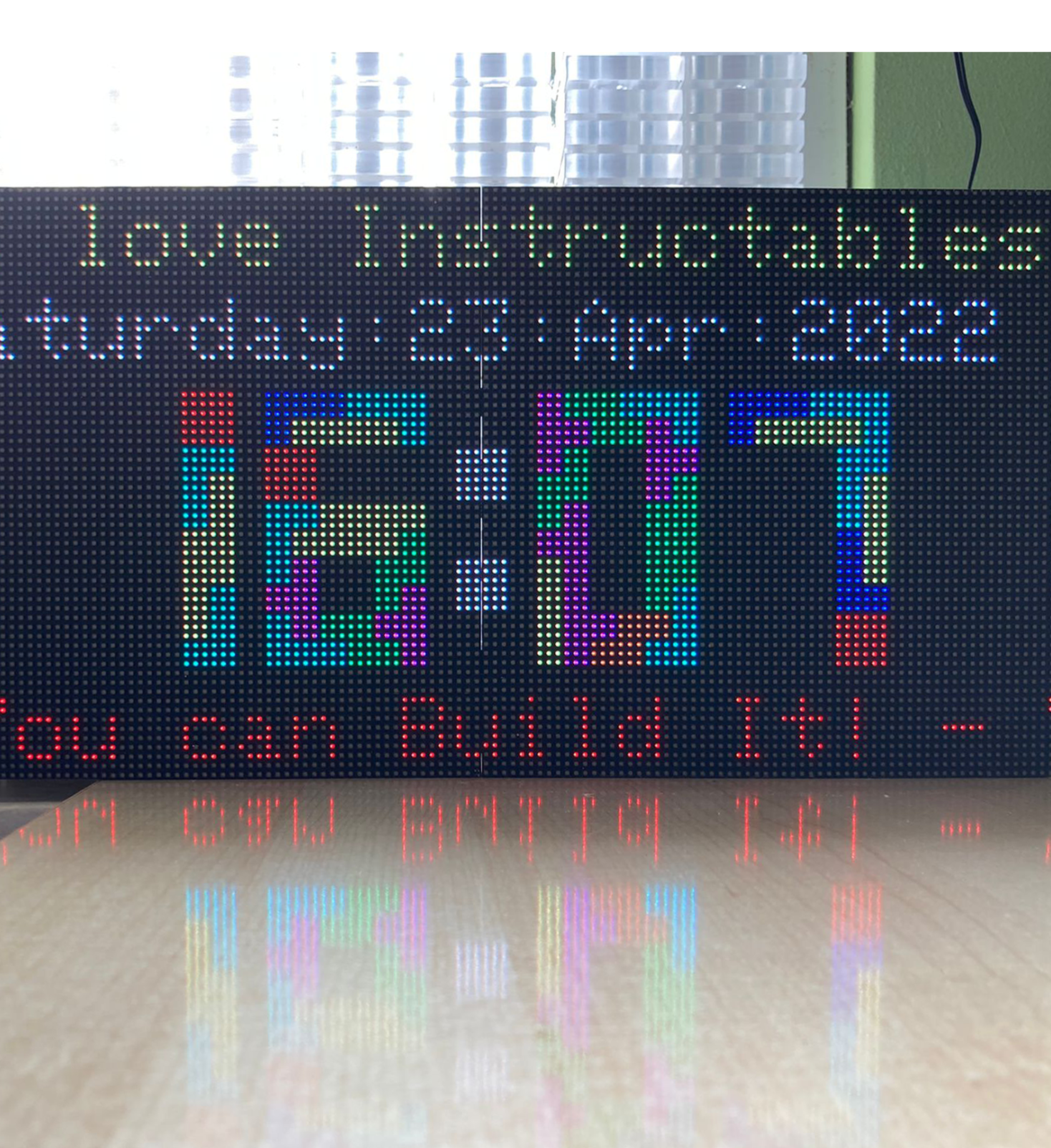 Talking Tetris Clock