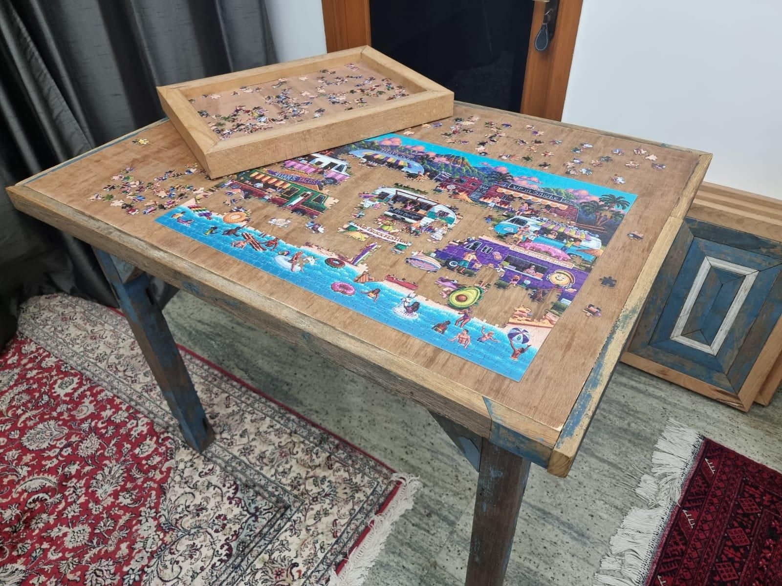 Puzzle Table and Puzzle Piece Sorting Trays 5 Steps (with Pictures