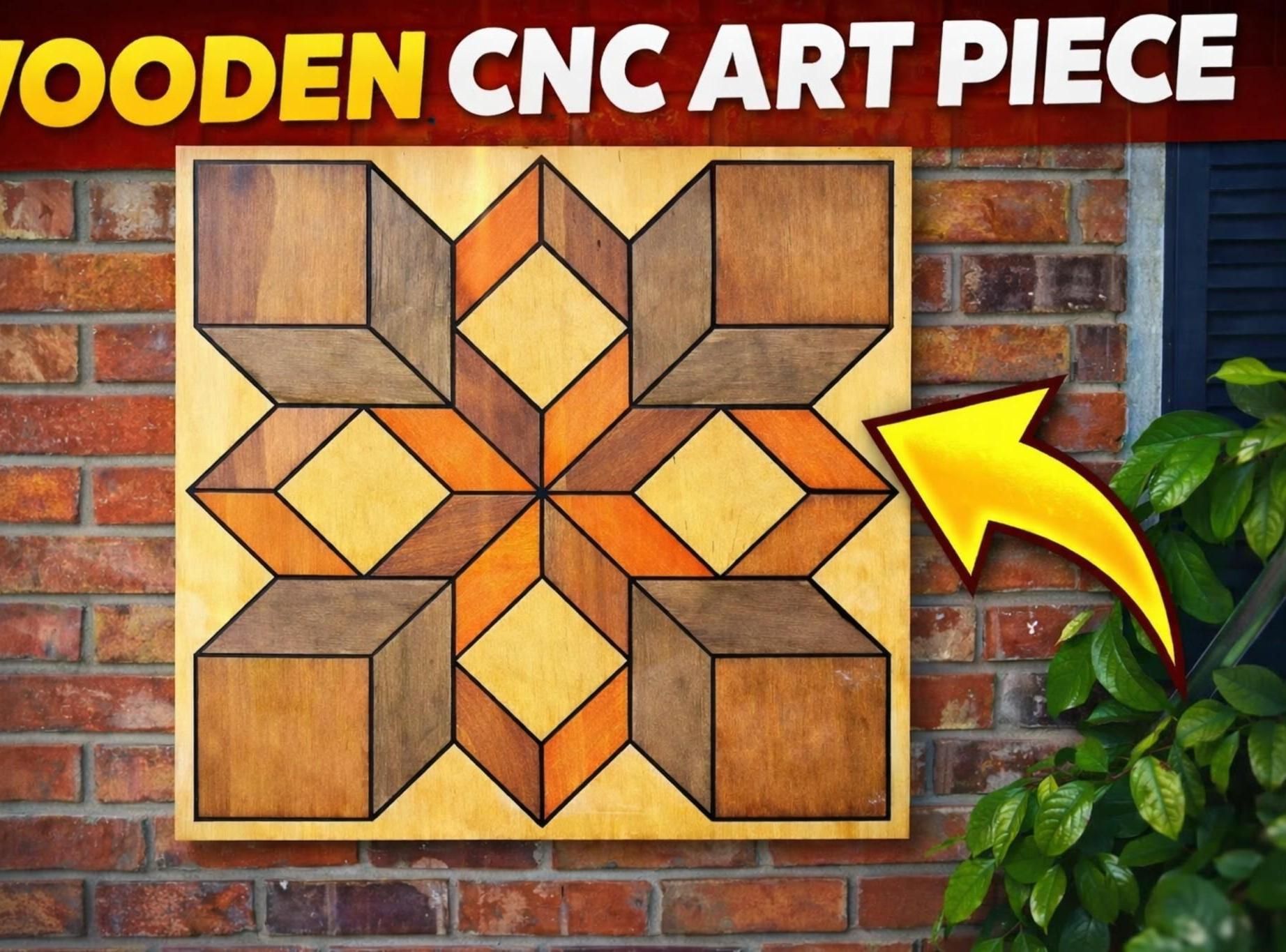 Barn Quilt Sign on a CNC
