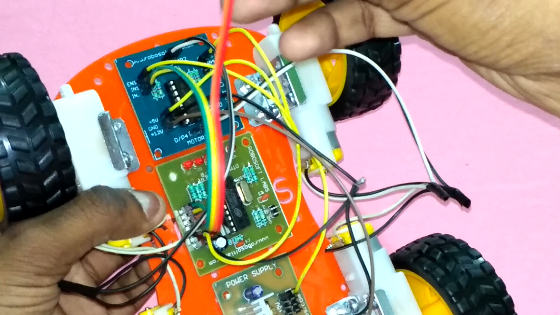 How to Make a Mobile Controlled Robot | DTMF Based | Without ...