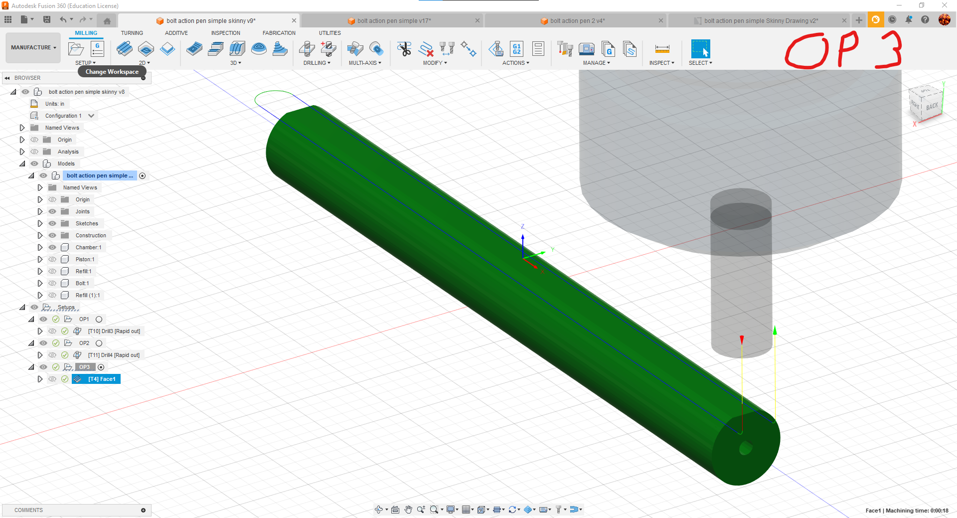 CAD, CAM, and CNC: a Bolt Action Pen : 7 Steps (with Pictures ...