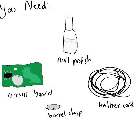 Make a cool circuit necklace!