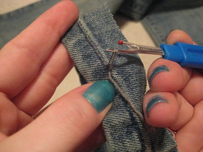 Prepare the Old Hem to Be Re-used
