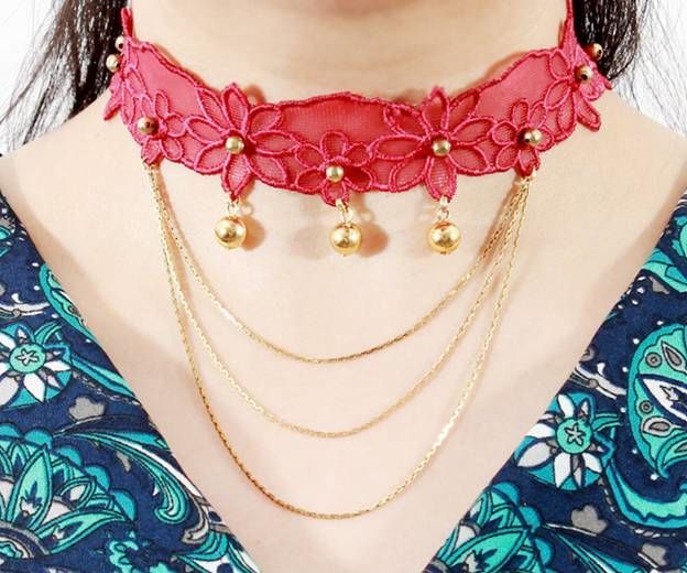 How to Make High Toned Lace Choker