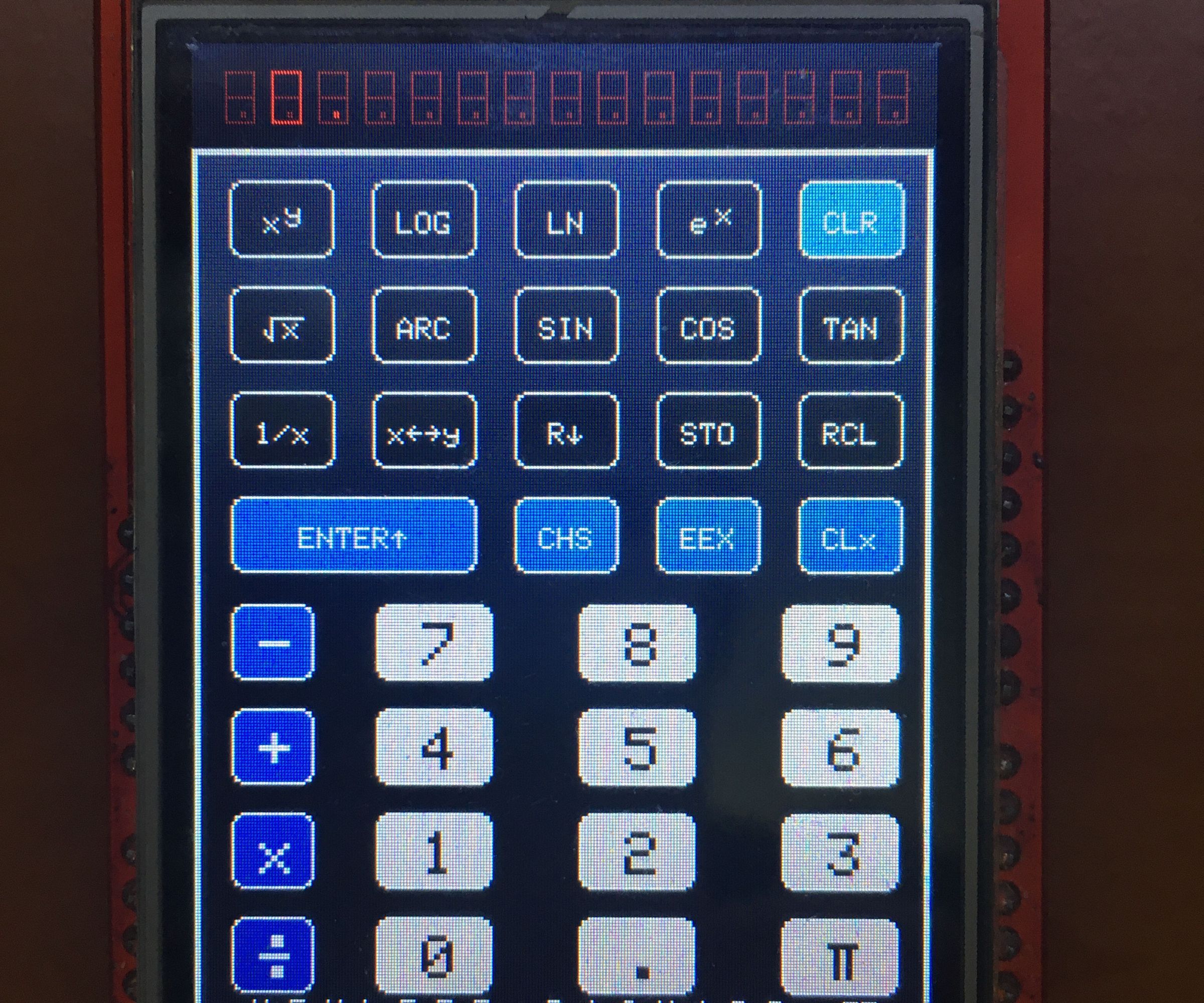 HP-35 Scientific Calculator Emulator With Arduino Uno