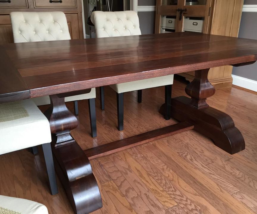 Black Walnut Trestle Table