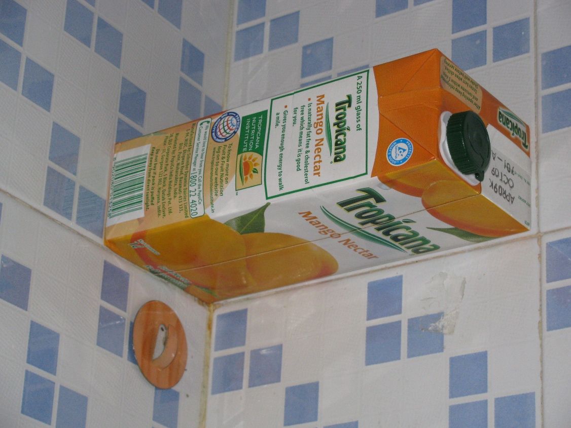 Tetrapak Mini Wall Shelf (Juice Carton, Tetra Pack Reuse)