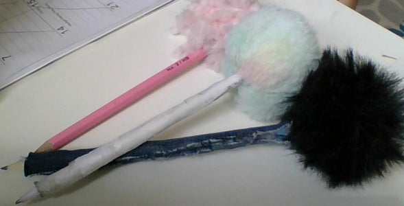 DIY Pom Pom Pencil