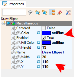 In Visuino Set the Display In Visuino Set the Display