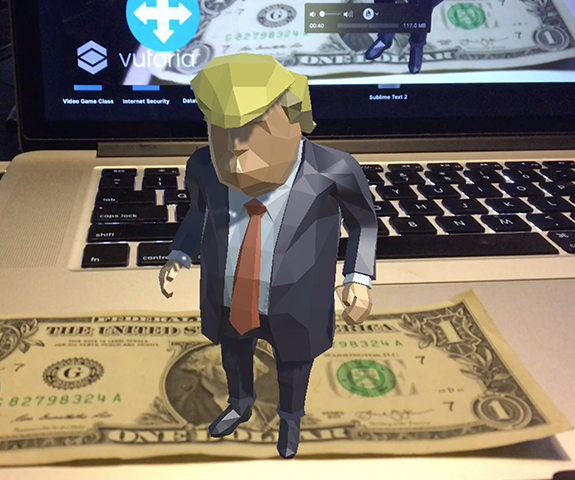 Lets Make an Augmented Reality App in 6 MINUTES! TRUMP EDITION 