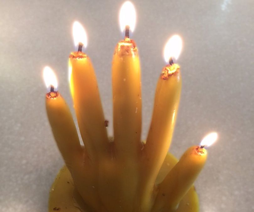 Beeswax Hand Candle