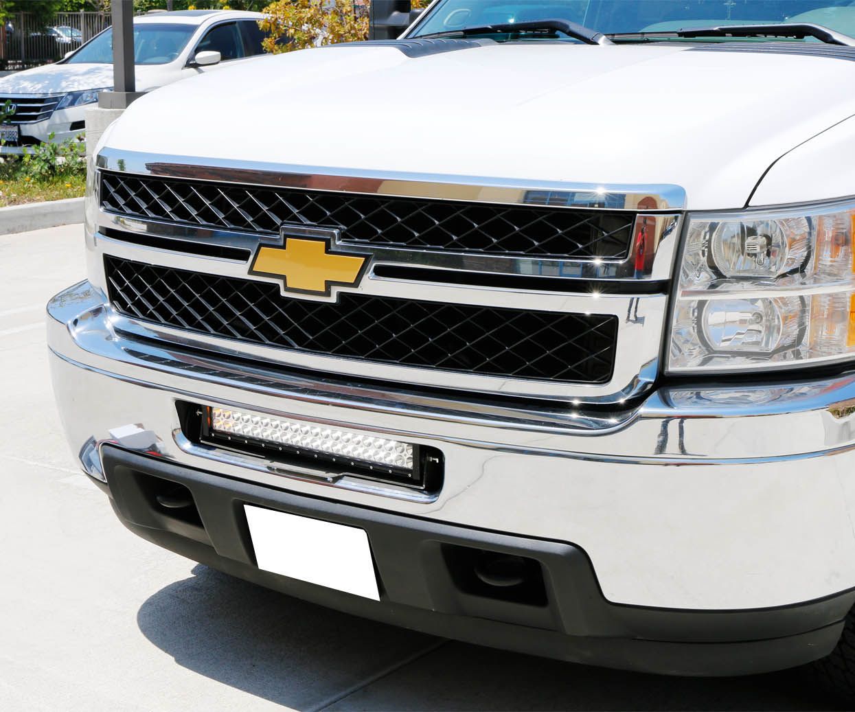 Install IJDMTOY 2011-2014 Chevy Silverado LED Light Bar