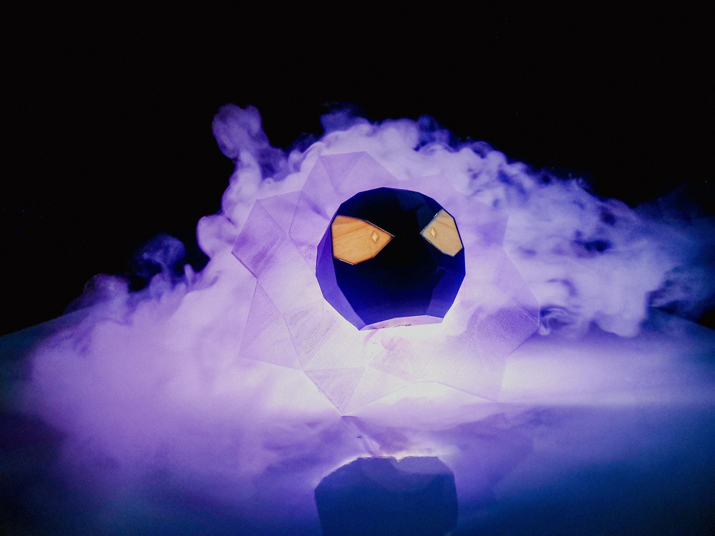 Gastly Low Poly Vapor Decoration