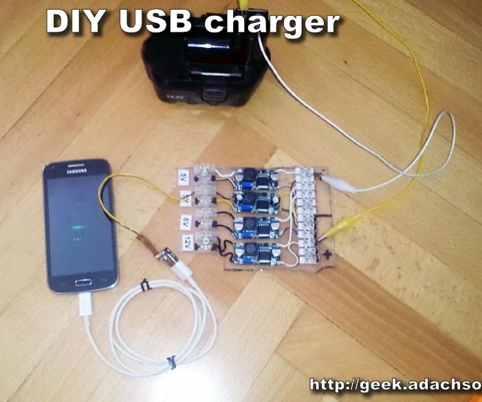 DIY USB Charger for Your Phone - LM2596
