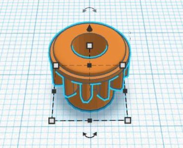 Designing Beyblade Gear in Tinkercad