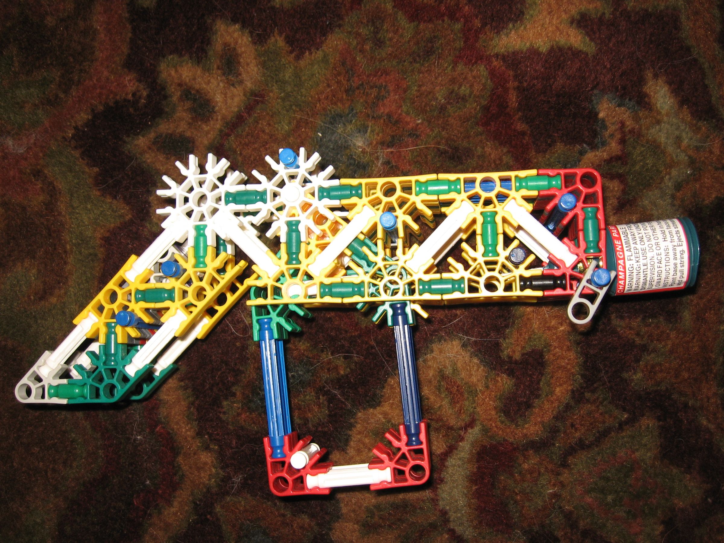 Knex Party Popper Gun ("shoots" Party Poppers)