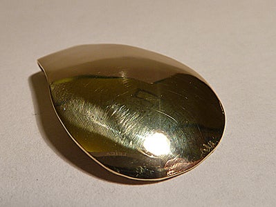 Brass Teardrop Pendant
