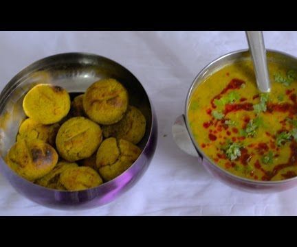 Daal Bati : Malvi Daal Bati Recipe : Easy Tasty Yummy : How to Make Dal Bati