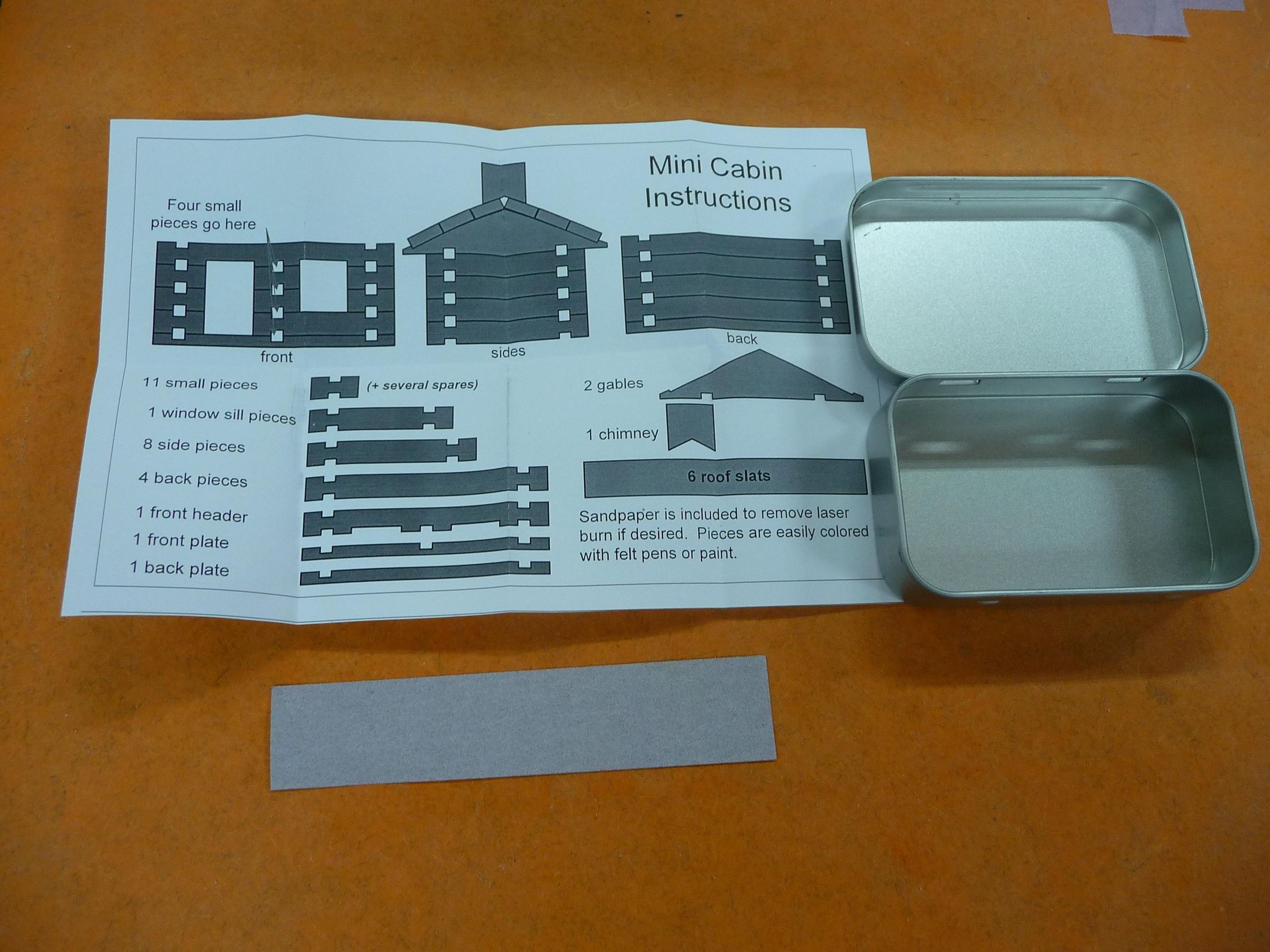 Cabin in a Mint Tin, Six Steps 7 Steps (with Pictures) Instructables