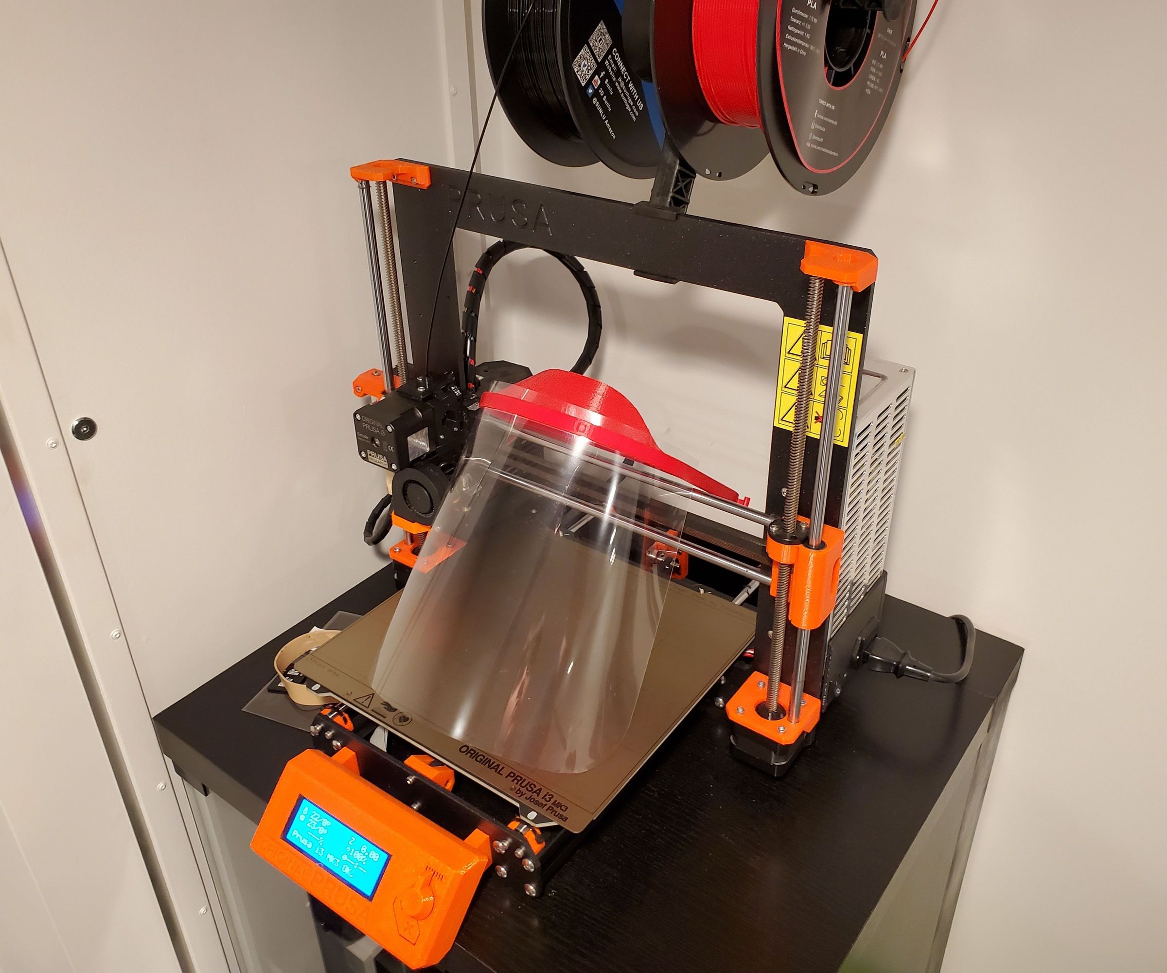 3D-printed Stackable Face Shields 