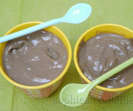 Vegan Banana Avocado Carob Puddings!
