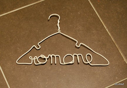 Personalized Wire Hanger for Baby Clothes