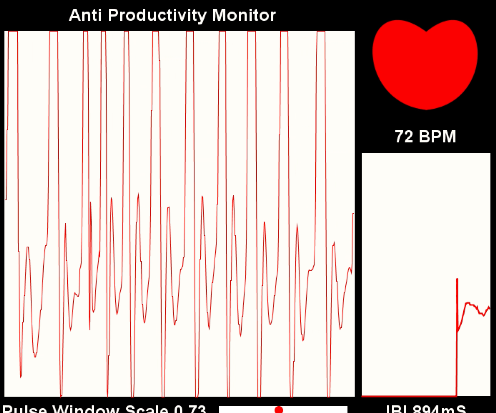 Customizing PulseSensor Visualizer to Trigger Event (Anti-Productivity Monitor)