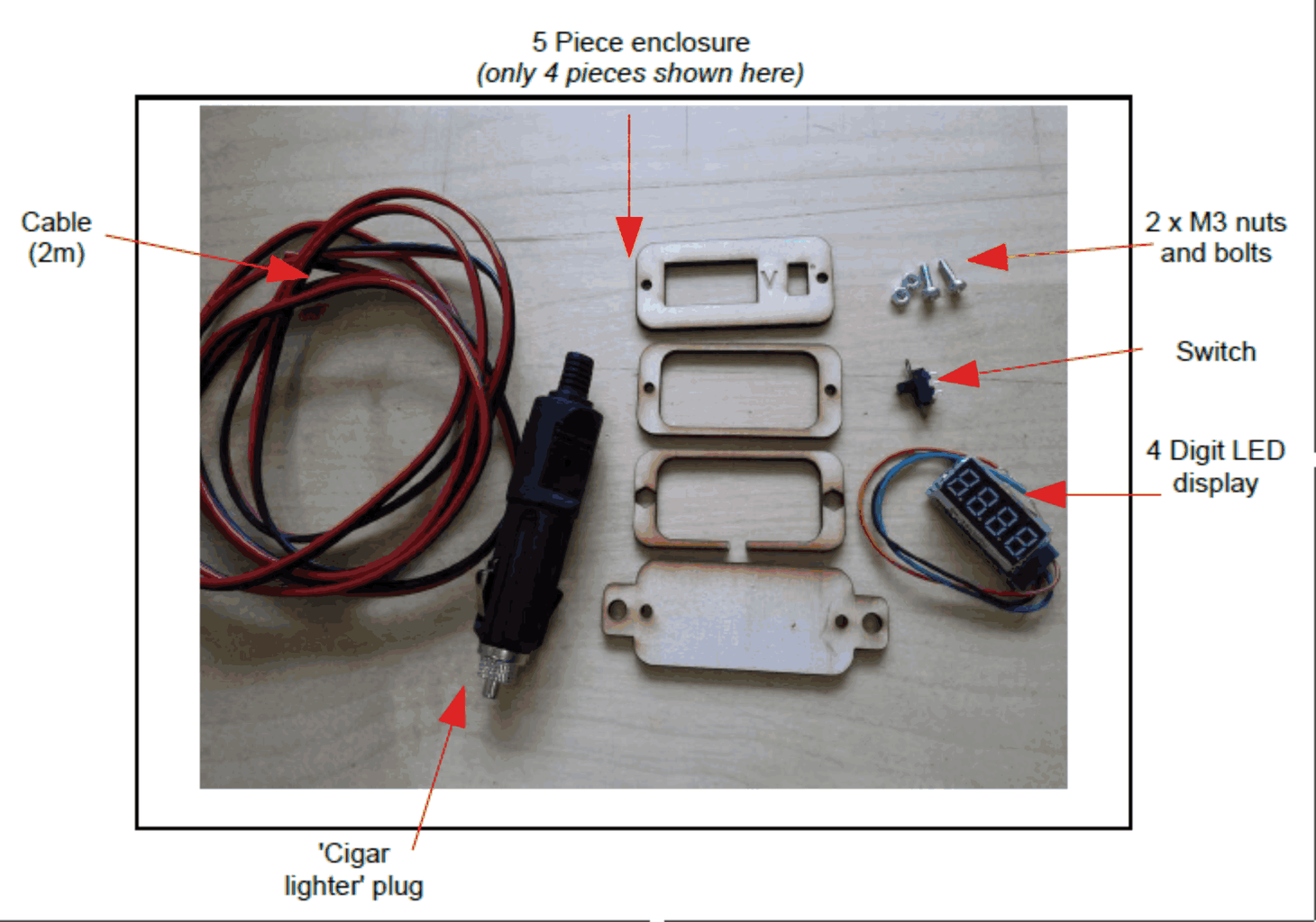 Parts and Tools Required