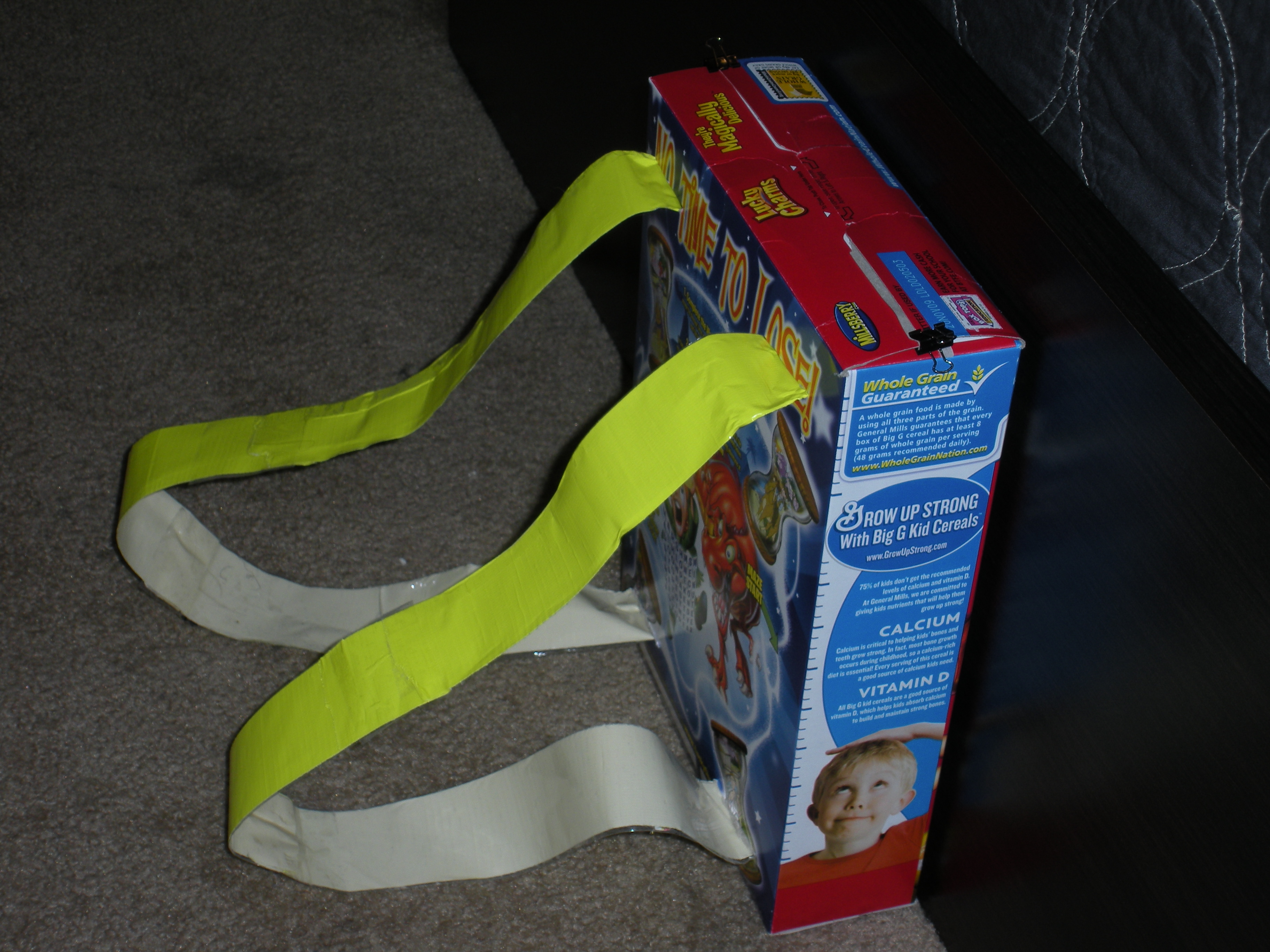 Cereal Box Backpack 5 Steps Instructables