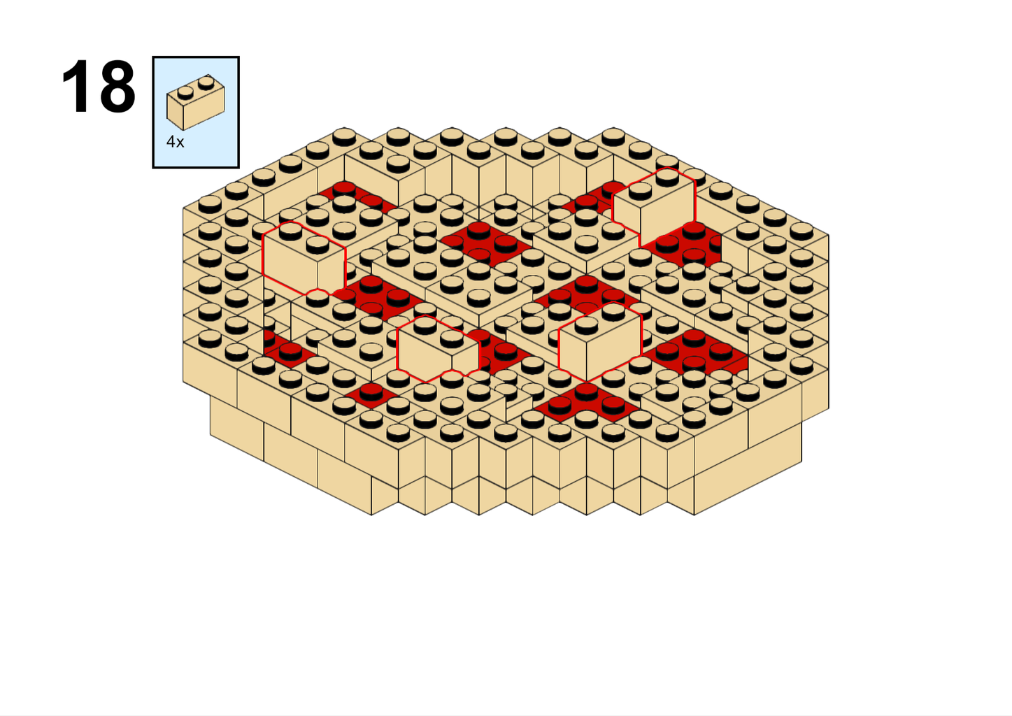 How to Build Lego Apple Pie Stop Motion Prop 18 Steps