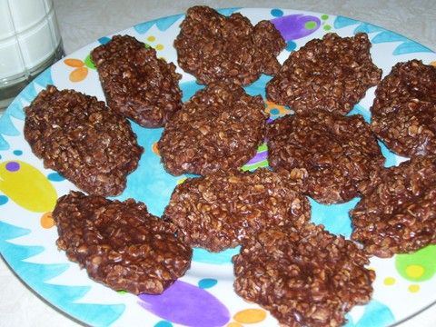 No Bake Choco-Oatmeal Cookies
