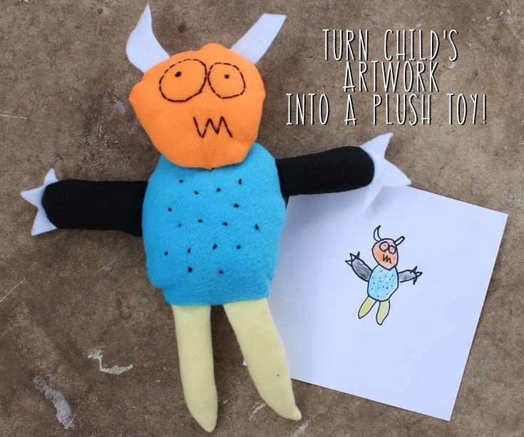 Turn Child's Artwork Into a Plush Toy!