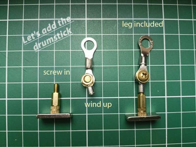 Assembling the Leg From Galvanized Clamps and Brass Posts