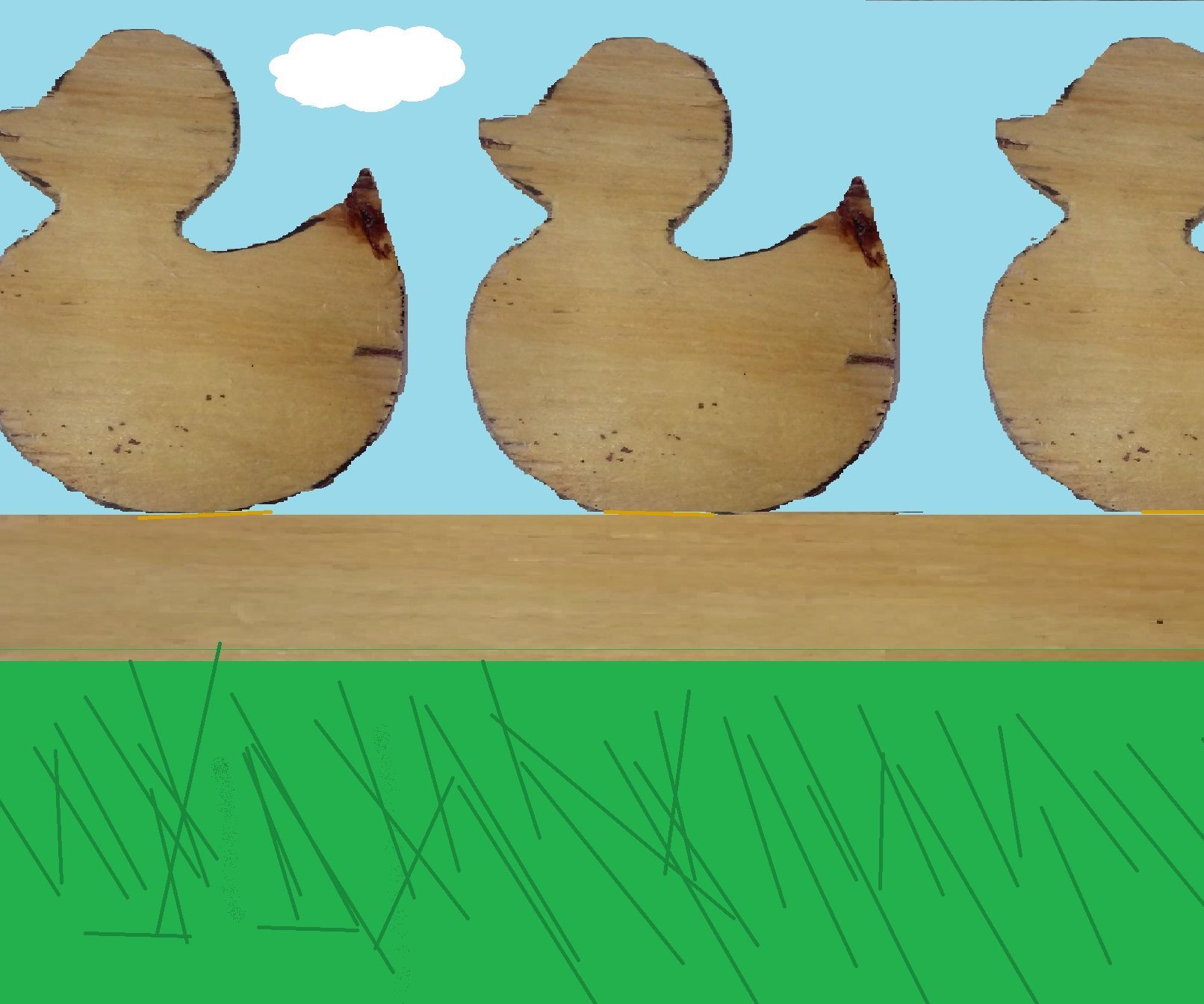 Falling Duck Target