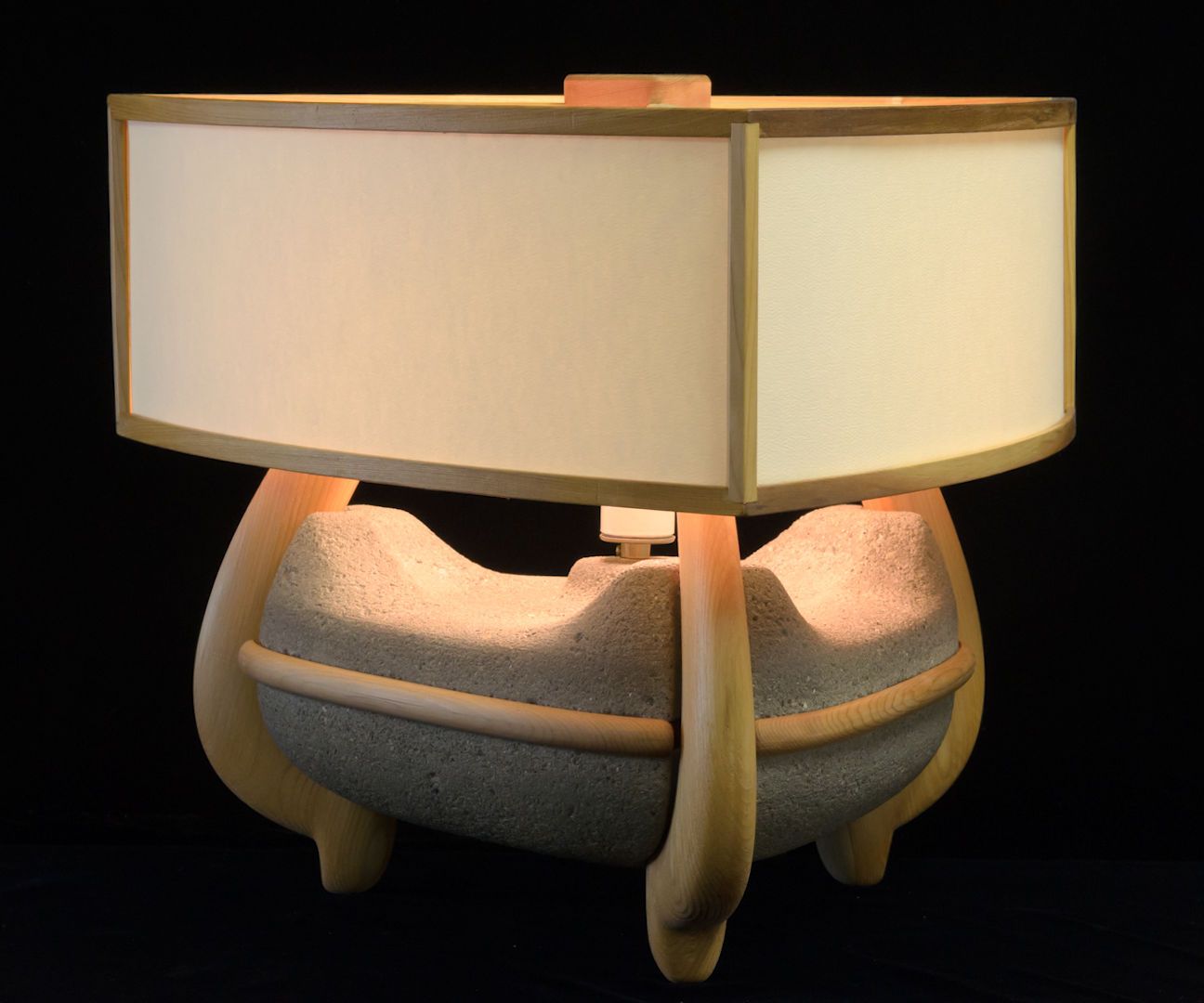 Mid Century Modern Concrete Lamp
